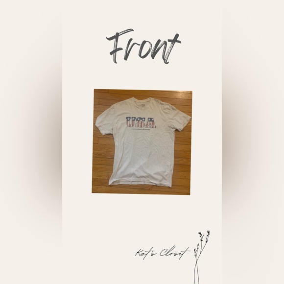 Vintage Unisex American Eagle USA T-shirt - Picture 1 of 4